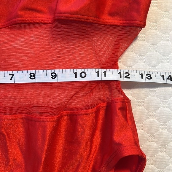 ⭐️Beach Cabana, Vibrant Red, Mesh Middle, Sexy, Fun, Size Small - Picture 7 of 8